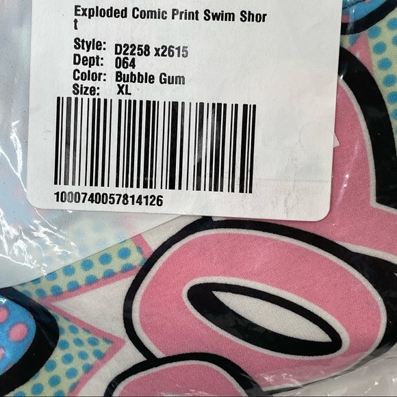 Drill Mens XL Size Drawstring Swim Trunks stretch & UV Protection Bathing Suit - Picture 6 of 10